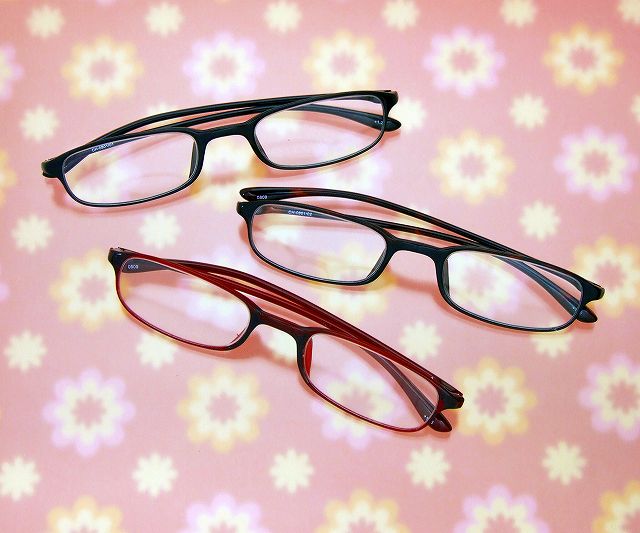 超軽量！10ｇ！TR-90形状記憶樹脂採用ファッション老眼鏡(CH-0801)